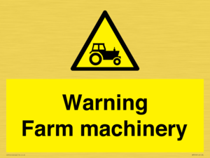WM7818: Warning Farm machinery