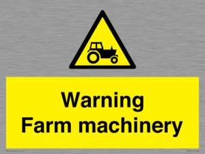 WM7818: Warning Farm machinery