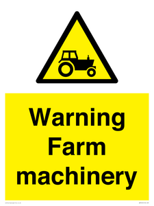 WM7818: Warning Farm machinery