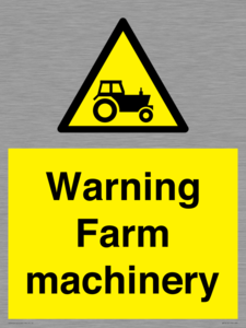WM7818: Warning Farm machinery