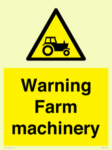 WM7818: Warning Farm machinery
