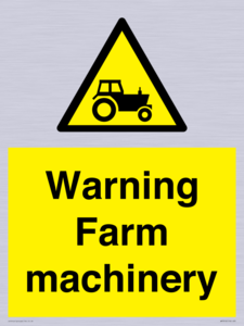 WM7818: Warning Farm machinery