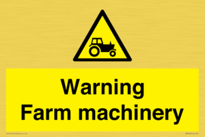 WM7818: Warning Farm machinery