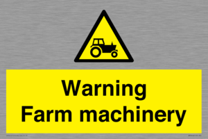 WM7818: Warning Farm machinery