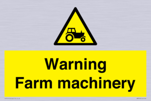 WM7818: Warning Farm machinery