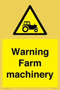 WM7818: Warning Farm machinery