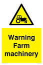 WM7818: Warning Farm machinery