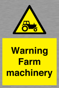 WM7818: Warning Farm machinery