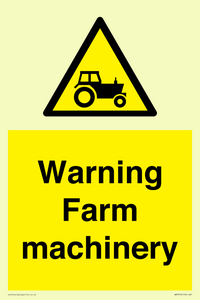 WM7818: Warning Farm machinery