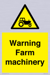 WM7818: Warning Farm machinery