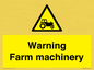 WM7818: Warning Farm machinery