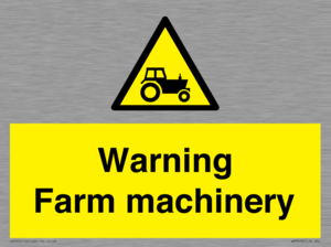WM7818: Warning Farm machinery