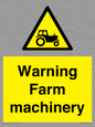 WM7818: Warning Farm machinery