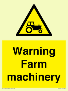 WM7818: Warning Farm machinery