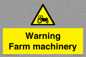 WM7818: Warning Farm machinery