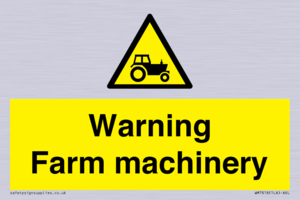 WM7818: Warning Farm machinery