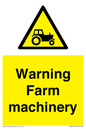 WM7818: Warning Farm machinery