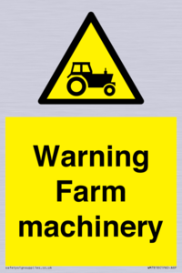 WM7818: Warning Farm machinery