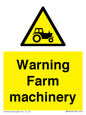 WM7818: Warning Farm machinery