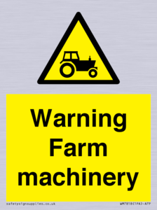 WM7818: Warning Farm machinery