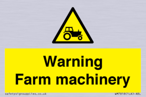 WM7818: Warning Farm machinery