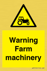 WM7818: Warning Farm machinery