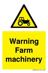 WM7818: Warning Farm machinery