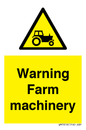 WM7818: Warning Farm machinery