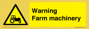 WM7818: Warning Farm machinery