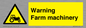 WM7818: Warning Farm machinery