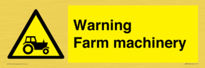 WM7818: Warning Farm machinery