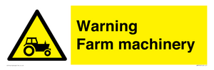 WM7818: Warning Farm machinery