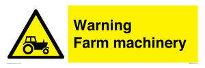 WM7818: Warning Farm machinery