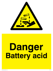 WN103: danger battery acid