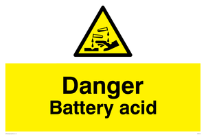 WN103: danger battery acid