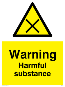 WN111: Warning harmful substance sign