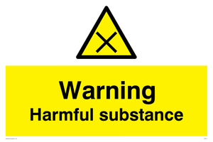 WN111: Warning harmful substance sign