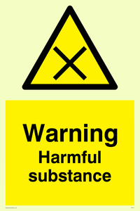 WN111: Warning harmful substance sign