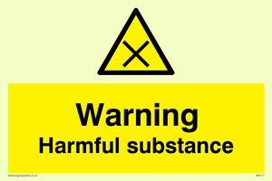 WN111: Warning harmful substance sign