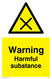 WN111: Warning harmful substance sign