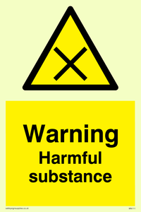 WN111: Warning harmful substance sign
