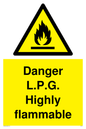 WN119: l.p.g. highly flammable