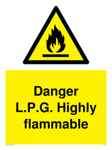 WN119: l.p.g. highly flammable