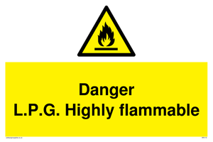 WN119: l.p.g. highly flammable