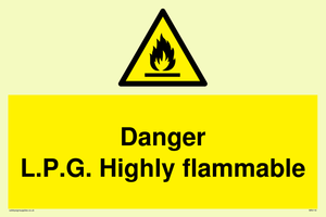 WN119: l.p.g. highly flammable