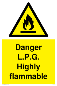 WN119: l.p.g. highly flammable