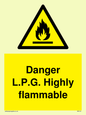 WN119: l.p.g. highly flammable