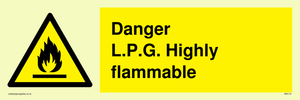 WN119: l.p.g. highly flammable