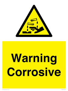 WN121: Warning corrosive