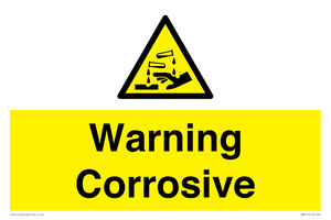 WN121: Warning corrosive